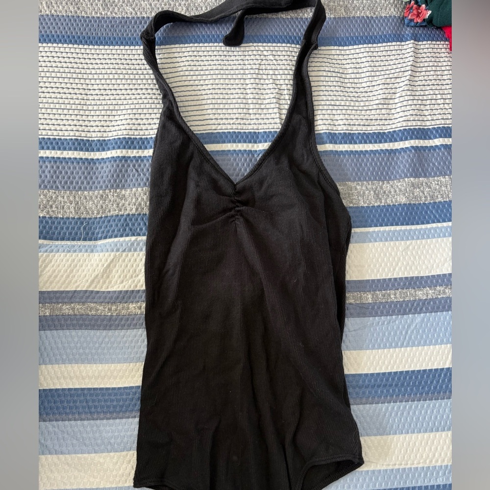 Hollister Black Halter Top